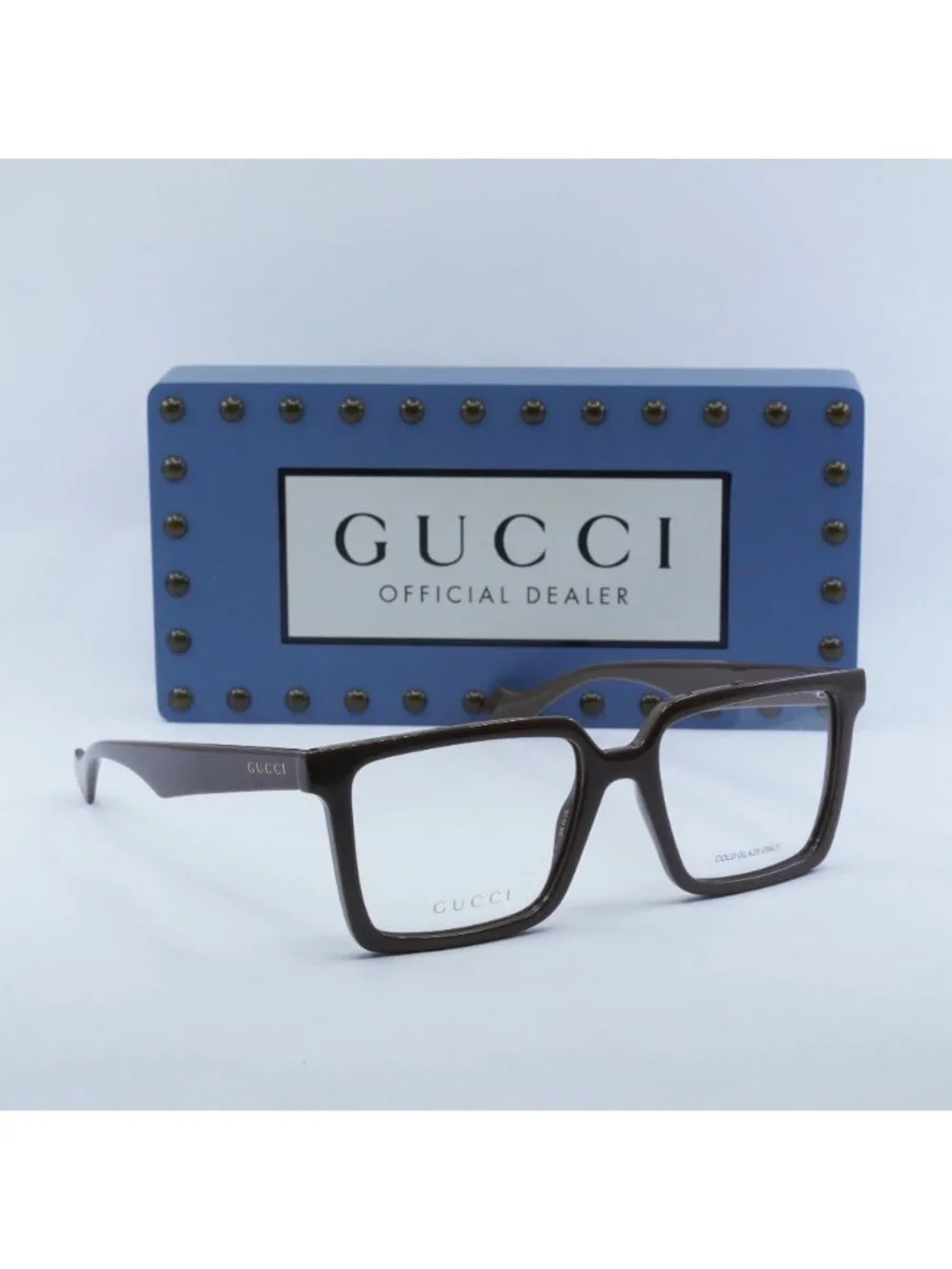 Gucci GG1540O 007 Square Eyeglasses 55mm -  Brown